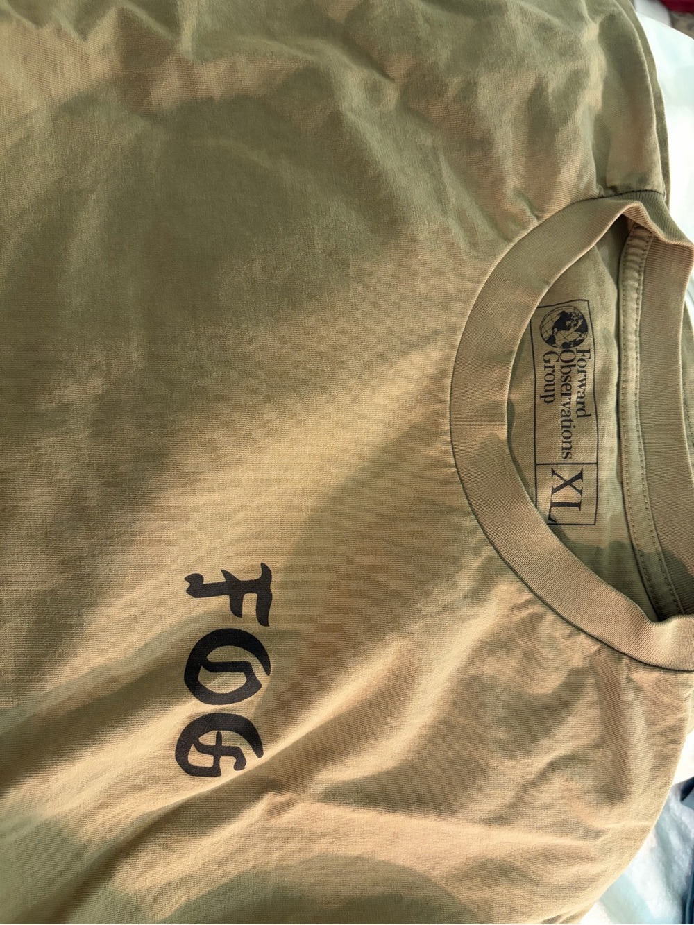 Never worn FOG Logo Men's Crewneck T-Shirt - Tan